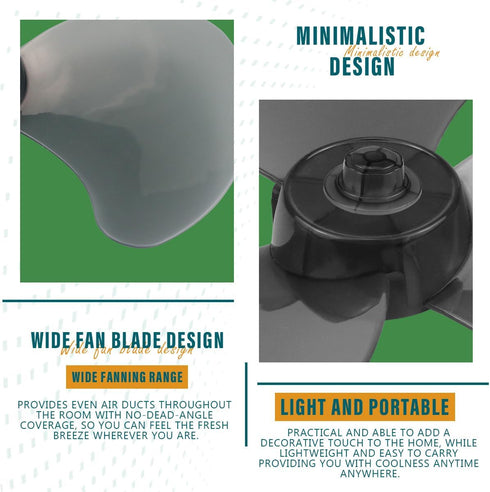16 Inch Plastic Fan Blades Universal Household Standing Fan Table Fanner Replacement Electric Fan Blades Part General Fans Accessories for Standin...