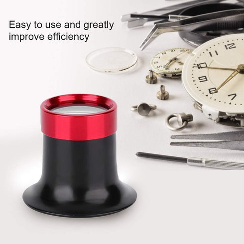 Watchmaker Loupe, Jewelers Loupe Aluminum Alloy Eye Loupe Repair, Magnifying for Watch for Watchmakers Repair Eye Loupe Glass Tools (10X)...