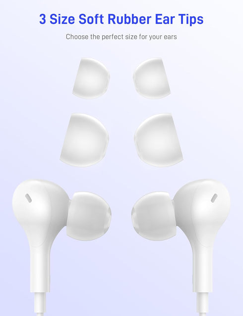 USB C Headphones for Apple iPhone 15 Plus iPad/Google Pixel 8 8A 7 Pro 7A/ Samsung Galaxy S24 S23 S22 S21 Ultra Android Earbud Wired Type C Earpho...