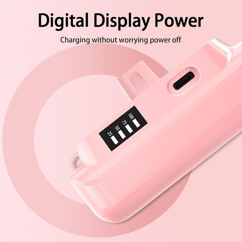 Portable Charger for iPhone?5000mAh PD Fast Charging Portable Phone Charger?Power Bank with Built-in Lightning Connector?Mini Portable Battery Pho...