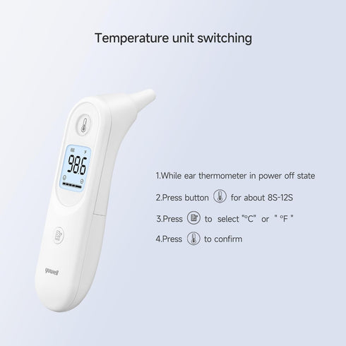 yuwell Thermometer, Digital Ear Thermometer for Adults, Babies, Toddlers and Kids – Fast, Gentle, and Accurate…...