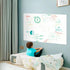 Chalkboard Wall Sticker Blackboard Decor PVC Self Adhesive DIY Removable Reusable Erasable Wallpaper for Door Fridge (White)...