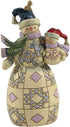 Enesco Jim Shore Heartwood Creek Snowman with Baby Hanging Ornament, Multicolor...