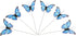 Berfutall-Morpho Butterfly Feather Butterflies on Picks Floral Supplies Set of 12 pcs Halloween Thanksgiving Decorations…...