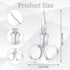 8 Pcs Stainless Steel Small Scissors Folding Scissors, Pocket Portable Foldable Travel Scissors Tiny Mini Craft Cutter for Home Travel, Silver...