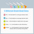 50PCS L-Shaped Interdental Brushes Braces Toothbrush Short Handle,5 Different Sizes Dental Floss Brush Angled Interdental Toothpick...