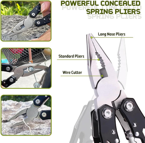 14 in 1 Multitool Pliers Gives One Whistle as a Gift, Professional Pocket Pliers from Wife Daughter to Father Boyfriend Husband on Christmas, Birt...
