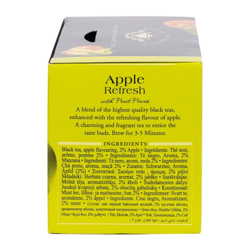 Ahmad Tea Black Tea, Apple Refresh Teabags, 20 ct (Pack of 1) - Caffeinated & Sugar-Free...