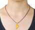 50 Pieces 1.5mm Brown Waxed Necklace Cord with Gold Chain Lobster Clasp for Bracelet Necklace and Jewelry Making...