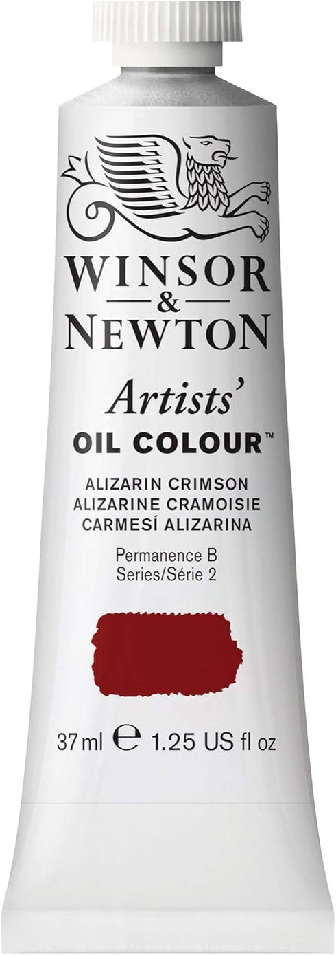 Winsor & Newton Artists' Oil Color, 37ml (1.25 oz) Tube, Alizarin Crimson...