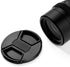 77mm Lens Cap Bundle, 3 Pack Universal Snap on Front Centre Pinch Lens Cover Set with Microfiber Lens Cleaning Cloth for Canon Nikon Sony Olympus ...