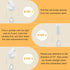 AMI PARTS Universal White Control Knobs with 12 Adapters 4-Pack Universal Knobs for Oven/Stove/Range