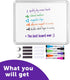 Magnetic Small White Board Dry Erase 11’’x14’’ - Mini Dry Erase Board Magnetic with 6 Markers, Personal Whiteboard Magnetic for Refrigerator Wall,...
