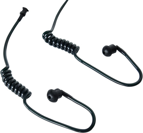 Acoustic Tube Earpiece Coil Tubes Replacement Compatible with Motorola Kenwood Baofeng Midland Two Way Radio Headsets or Walkie Talkie Earpieces (...