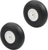 Fielect 3 inch RC Model Airplane Super Light Sponge Tire Tail Wheel Tire and Wheel Sets for RC Car Airplane PU Sponge Tire with Plastic Hub 2 Pcs...