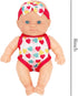ONEST 2 Sets 8 Inch Dolls Cute Baby Dolls Include 2 Pieces Baby Mini Dolls, 2 Sets Handmade Doll Clothes...