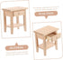 SAFIGLE Doll House Side Cabinet Miniature Bedside Table Miniature Bedside Cabinet Dollhouse Bookshelf an Fittings Doll House Furniture Nightstand ...