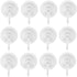 Suction Cup Hooks, Pack of 12 - Locking System - Extra Strong Vacuum Suction Power - Ideal Kitchen or Bathroom Hangers - For Towels, Bathrobes, Co...