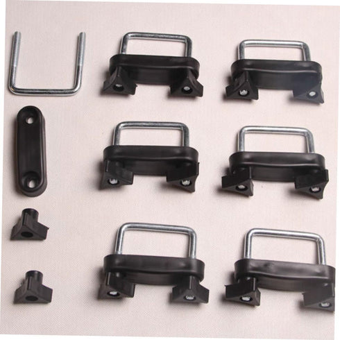 Luggage Rack Accessories Tools Car Automotive U Brackets Roof Rack Mounting Brackets Roof Rack Clamps Mounting Fitting Lock Nuts Roof Luggage Acce...