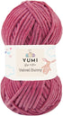YUMI Velvet Bunny Chenille Blanket Amigurumi Yarn for Crocheting and Knitting Super Bulky 100 gr (132 yds) (Magenta) (1 Skein)......