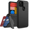 Teelevo Wallet Case for Google Pixel 5, Dual Layer Case with Card Slot Holder and Kickstand for Google Pixel 5 - Black...