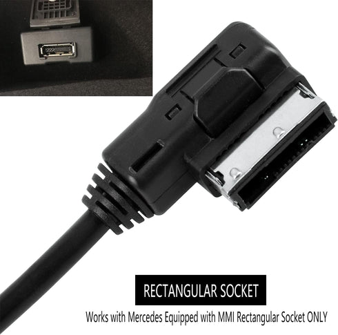 Bluetooth Car kit for Mercedes-Benz,Media Interface AUX Wireless Adator,Compatible with iPhone Android Smartphones,Works with Mercedes Equipped wi...