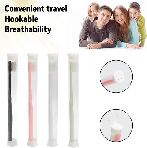 4PCS Toothbursh, Nordic-Inspired Premium Nano Toothbrush, Ultra-fine Soft Toothbrush with Soft Bristles for Sensitive Gums and Teeth (Pink, Green,...