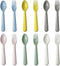 Kids Spoons and Forks Toddler Utensils Plastics Reusable Silverware Baby Cutlery Set Feeding Dinnerware Utensils BPA Free Microwave Dishwasher and...
