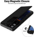 GOOSPERY for Galaxy S21 Ultra 6.8"(2021) Card Holder Wallet Case, Easy Magnetic Door Closure Protective Dual Layer Bumper Sturdy Phone Back Cover ...