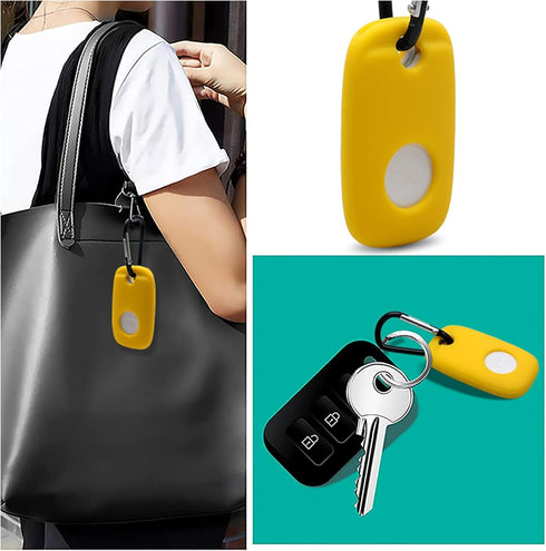 Compatible for Tile Pro (2022) Case 2-Pack. Powerful Bluetooth Tracker Holder with Keychain, Keys Finder & Item Locator for Keys, Bags,Cat Dog Col...