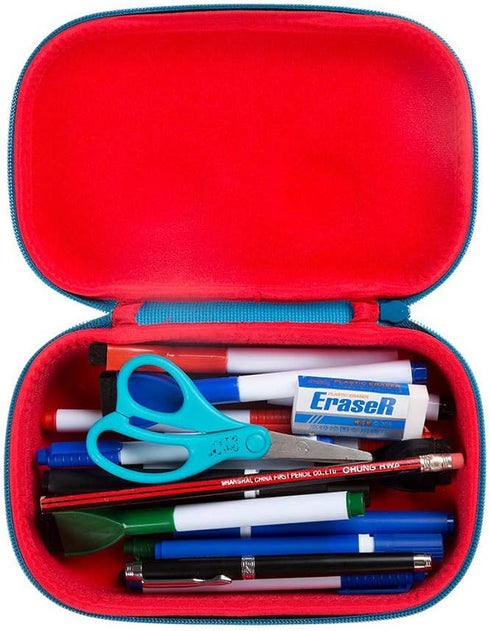ZIPIT Wildlings Pencil Box for Kids | Pencil Case for School | Organizer Pencil Bag | Large Capacity Pencil Pouch (Blue)...