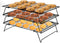 ShellKingdom Cooling Racks, Stainless Steel Non-Stick Baking Racks And Oven Safe Wire Cool Racks for Cookies, Cakes and Baking,3-Tier,Foldable...