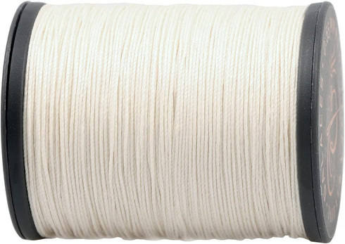FANDOL 100% Natural Linen Thread Waxed thread for Bookbingding, Leather Sewing, Beading or Macrame (Natural)...