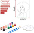 Gimdesaj Canvas Painting Kit Pre Drawn Canvas for Painting for Adults Party Party Kits Paint and Sip Party Supplies 8x10 Canvas to Paint Afro Wome...