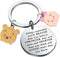 MYOSPARK Pooh Bear Gift Piglet Keychain Movie Inspired Gift Friendship Jewelry BFF Gift You are Braver Stronger Smarter...