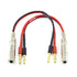 1/4 TS to Banana Plug Speaker Cable 6.35 mm 1/4" Female to Banana Plug Speaker Mono Adapter 8 inches 2pack...