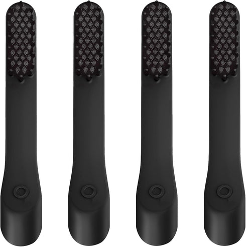 4-Pack Black Toothbrush Replacement Heads Compatible with Quip Electric Brush Head Refill for Quip Black...