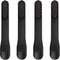 4-Pack Black Toothbrush Replacement Heads Compatible with Quip Electric Brush Head Refill for Quip Black...