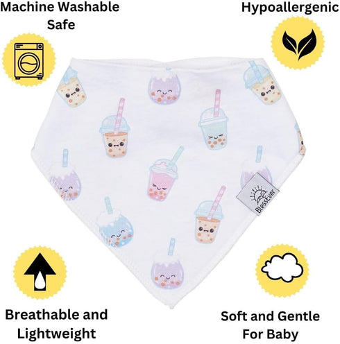 Baby Bandana Drool Bibs for Drooling and Teething, Gift Set For Boys & Girls, Soft 100% Cotton Bandana Bibs, Baby Drool Bib, Teething Bibs for Inf...
