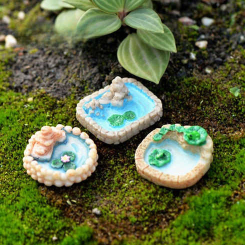 11Pcs Miniature Garden Bridge Figurines Mini Water Well Figurines Miniature Lawn Patio Yard Ornament Figurines for DIY Craft Garden Outdoor Decor ...