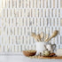 DICOFUN 1 Sheet White & Marble Look Peel and Stick Backsplash for Kitchen, PVC Stick on Backsplash Wall Tiles...