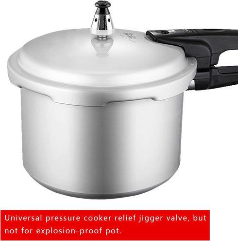 2PCS Universal Pressure Cooker Relief Jigger Valve with Exhaust Rod, Safe and Anti-blocking, Regulator Weight Pressure Control 80KPA...