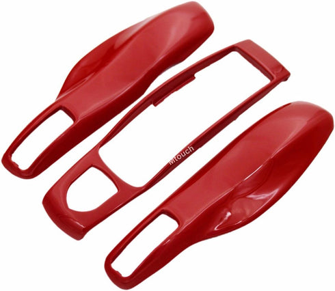 3-pieces Painted Center and Side Key Casing Shell Cover for Porsche Boxster Turbo Cayenne Panamera Macan Cayman 911 918 996 997 991...
