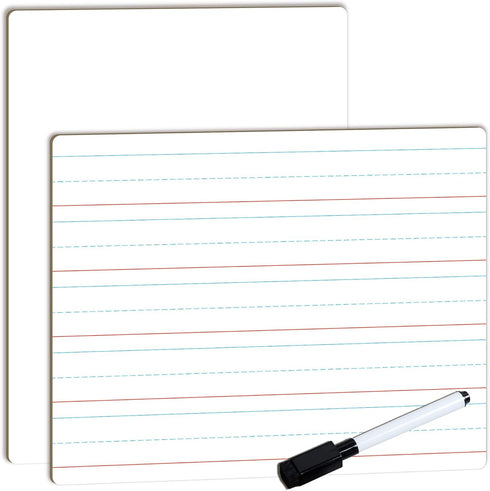 Dry Erase Lined Whiteboard for Kids, White board with Lines for Writing, Handwriting Practice Board for School and Homeschool Supplies...