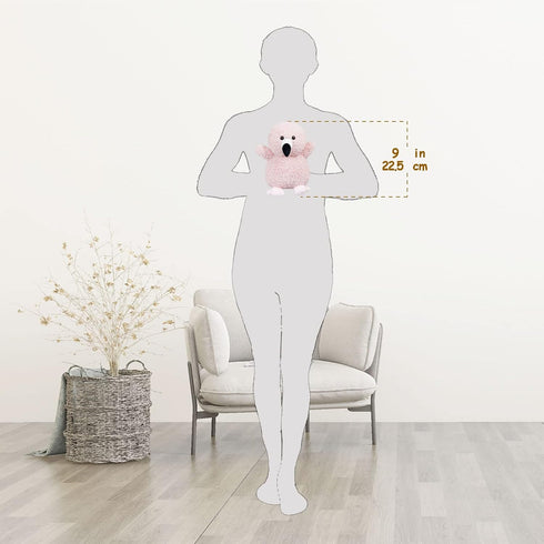 Pink Plush Flamingo Stuffed Animal Toy, Soft Cuddly Plushie Hugger Toy for Boys & Girls, Gifts for Kids or Girlfriend, 9 Inches...