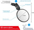 Handlebar Bike Mirror, 2pcs Bicycle Rearview Mirror Set, HD Safety Bike Rear View Mirror, Adjustable Handlebar Mounted Convex Mirror with Allen Wr...