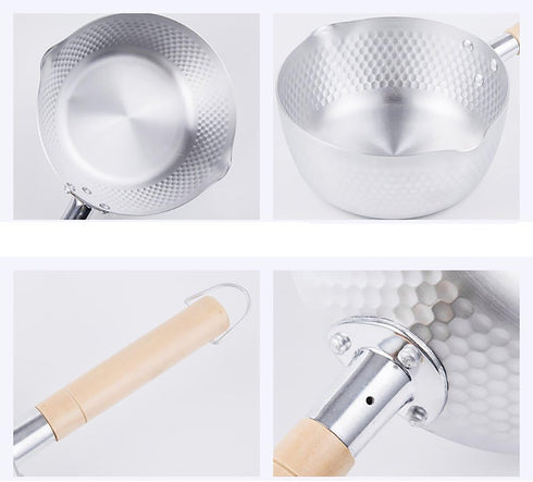 Traditional Japanese Aluminum Yukihira Saucepan (6.3 inch)...