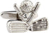 Golf Ball and Clubs Heads Pair Cufflinks in a Presentation Gift Box & Polishing Cloth...