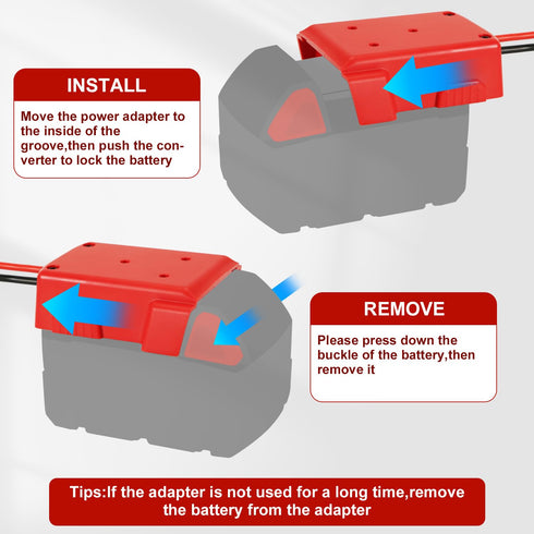 Wiring Harness Connectors, Tool Battery Adapter for Power Wheels with Fuses, Screw, Rubber Plug Wiring Harness Kit Replacement Compatible with Peg...