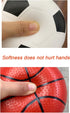 Soccer Basketball Football Small Sports Bouncy Balls with Hand Pump for Kids and Toddlers - (Pack of 3) 6-Inch Diameter Rubber Sport Ball Set for ...